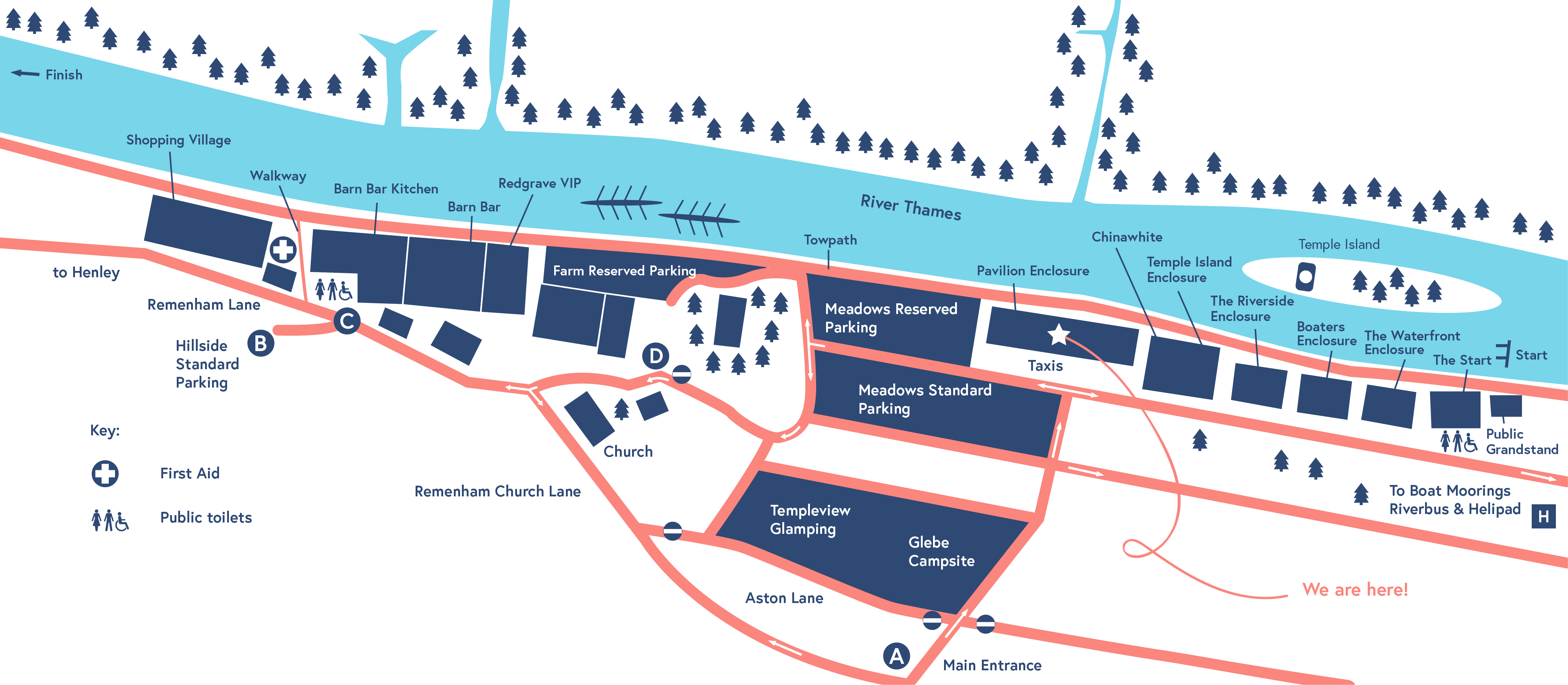 Map of Henley Royal Regatta